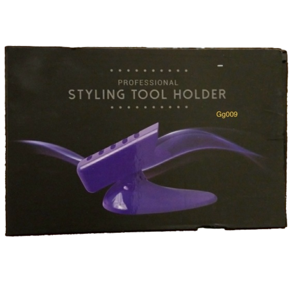 Curling iron, heat productive  Holder NWT. Purple,Item is in box. Creates safety
